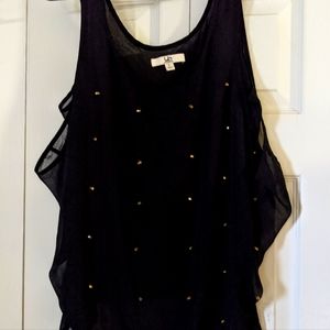 Black Studded Tank Top